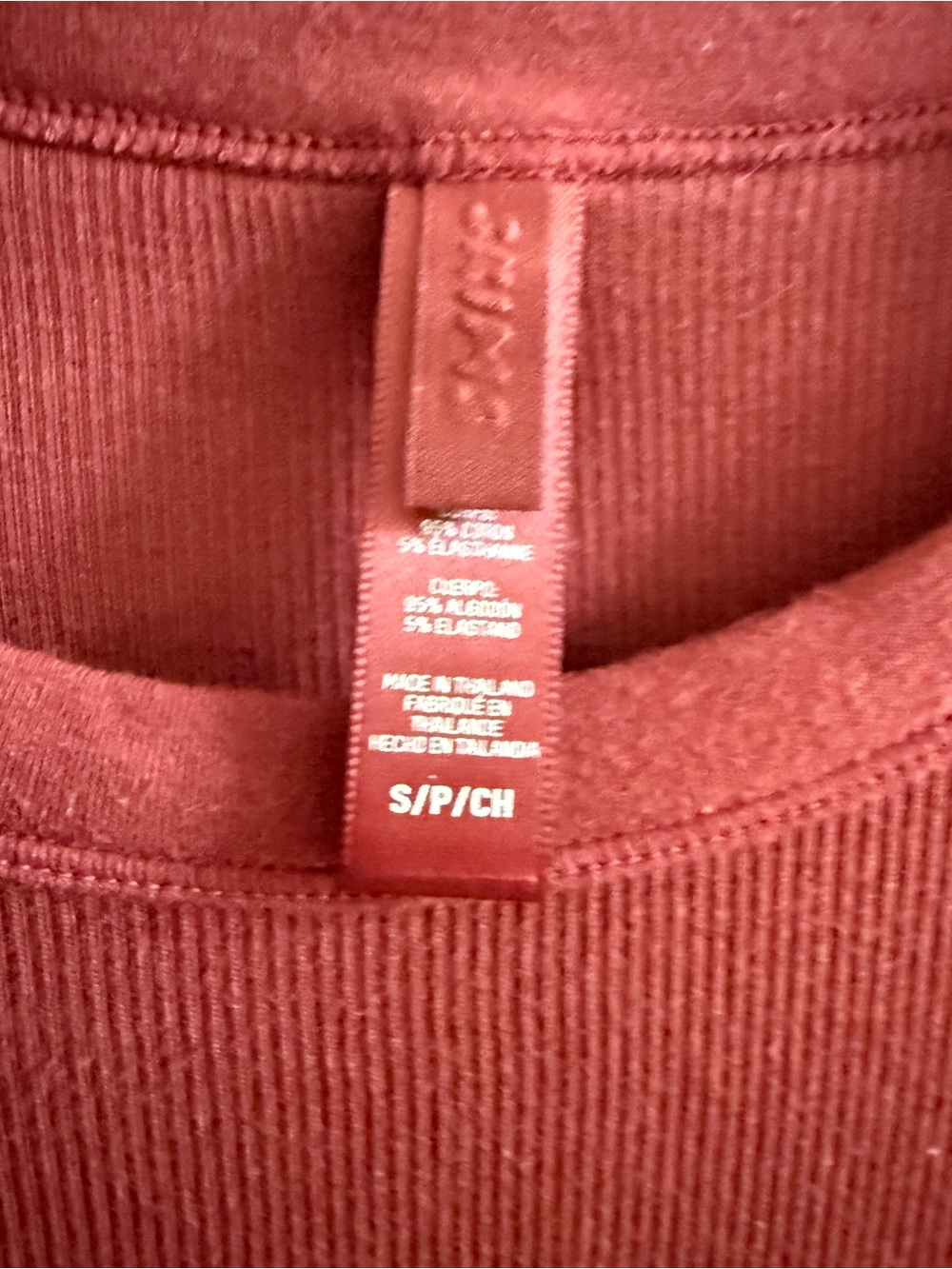 SKIMS Mini Tank Dress in Sangria Small - Picture 3 of 7